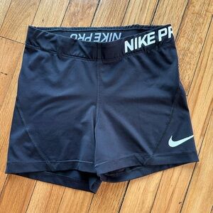 Nike Black Athletic Compression Shorts